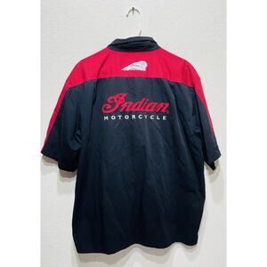 Indian Motorcycle Mechanic Shirt XL Black Red